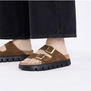 Birkenstock Arizona Chunky Suede Leather - Dark Tea